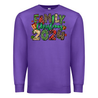 Purple family christmas 2024 Premium Sweatshirt - MaliasSmallBusiness