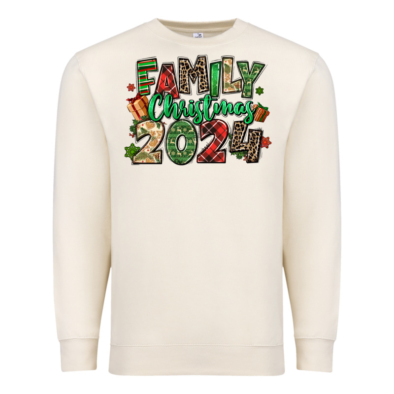Family Christmas 2024 Premium Sweatshirt by MaliasSmallBusiness | Teevron