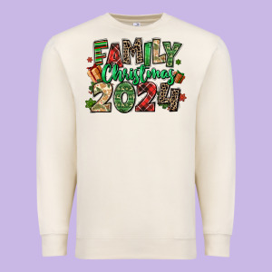 Family Christmas 2024 Premium Sweatshirt Designed By Maliassmallbusiness