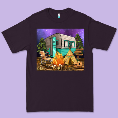 Camping Premium Tee Designed By Ranaportraitstore