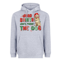 Heather Grey dear santa dont forget the dog Heavyweight Hoodie - MaliasSmallBusiness
