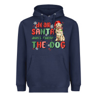 Navy dear santa dont forget the dog Heavyweight Hoodie - MaliasSmallBusiness