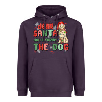 Plum dear santa dont forget the dog Heavyweight Hoodie - MaliasSmallBusiness