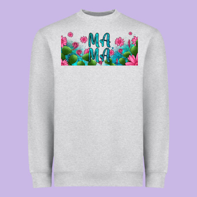 Cactus And Flowers Mama Libbey Glass Heavyweight Sweatshirt Designed By Hra Design Shop