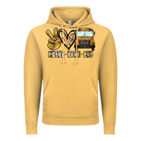 Vintage Mustard peace love bus Vintage Hoodie - CowhideDigitalArt