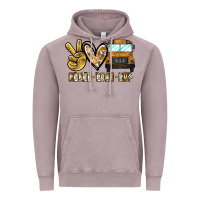 Vintage Zinc peace love bus Vintage Hoodie - CowhideDigitalArt