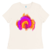 Bone tie dye glitter patch Ladies Tee - AdoDesignShop