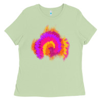 Matcha tie dye glitter patch Ladies Tee - AdoDesignShop