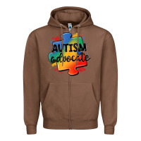 Chestnut autism advocate Zipper Hoodie - MaliasSmallBusiness