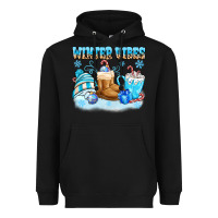 Black winter vibes Heavyweight Hoodie - MaliasSmallBusiness