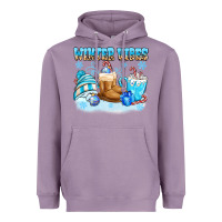 Lavender winter vibes Heavyweight Hoodie - MaliasSmallBusiness