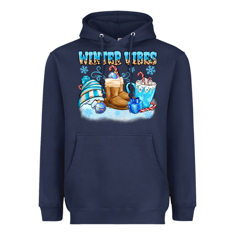Winter Vibes Heavyweight Hoodie by MaliasSmallBusiness | Teevron