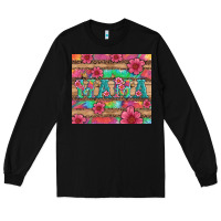 Black mama with tie dye and flowers Long Sleeve Tee - Artiststas
