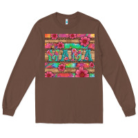Chestnut mama with tie dye and flowers Long Sleeve Tee - Artiststas