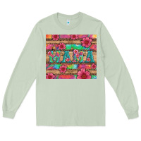 Matcha mama with tie dye and flowers Long Sleeve Tee - Artiststas