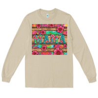 Mushroom mama with tie dye and flowers Long Sleeve Tee - Artiststas