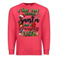 Cardinal i am the reason santa has a naughty list Premium Sweatshirt - MaliasSmallBusiness