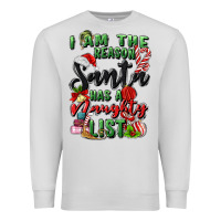 Dove Grey i am the reason santa has a naughty list Premium Sweatshirt - MaliasSmallBusiness