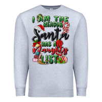 Heather Grey i am the reason santa has a naughty list Premium Sweatshirt - MaliasSmallBusiness
