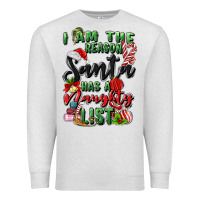 Oatmeal Heather i am the reason santa has a naughty list Premium Sweatshirt - MaliasSmallBusiness