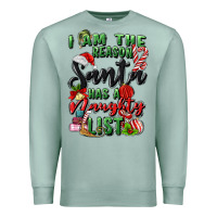 Seafoam i am the reason santa has a naughty list Premium Sweatshirt - MaliasSmallBusiness