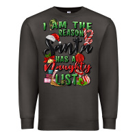 Smoke i am the reason santa has a naughty list Premium Sweatshirt - MaliasSmallBusiness
