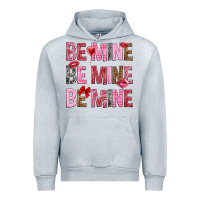 Heather Grey Be mine be mine be mine Valentine's Day Urban Hoodie - HowdyJamesFarm