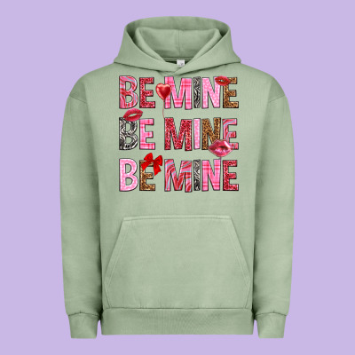 Be Mine Be Mine Be Mine Valentine's Day Urban Hoodie Designed By Howdyjamesfarm