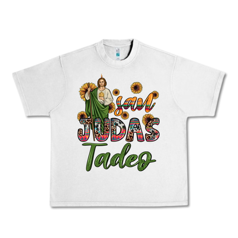 San Judas Tadeo Sunflower Urban Heavy Tee by JahusDesignShop | Teevron