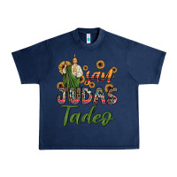 Navy san judas tadeo sunflower Urban Heavy Tee - JahusDesignShop