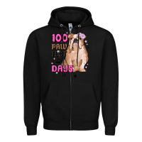 Black 100 days of school Zipper Hoodie - MaliasSmallBusiness
