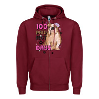 Burgundy 100 days of school Zipper Hoodie - MaliasSmallBusiness