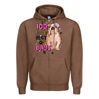 Chestnut 100 days of school Zipper Hoodie - MaliasSmallBusiness