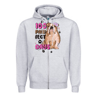 Heather Grey 100 days of school Zipper Hoodie - MaliasSmallBusiness