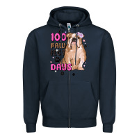 Navy 100 days of school Zipper Hoodie - MaliasSmallBusiness