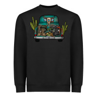Black soldier truck Heavyweight Sweatshirt - CowhideDigitalArt