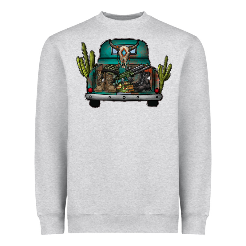 Soldier Truck Heavyweight Sweatshirt by CowhideDigitalArt | Teevron