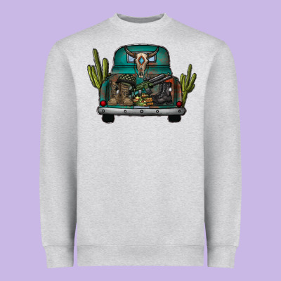 Soldier Truck Heavyweight Sweatshirt Designed By Cowhidedigitalart