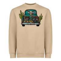 Mushroom soldier truck Heavyweight Sweatshirt - CowhideDigitalArt