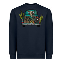 Navy soldier truck Heavyweight Sweatshirt - CowhideDigitalArt