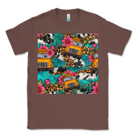 Chestnut western school bus seamless pattern Classic Tee - BundleAndBundleShop