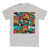 Moon Dust western school bus seamless pattern Classic Tee - BundleAndBundleShop