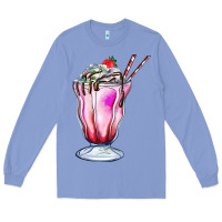 Colony Blue milkshake Long Sleeve Tee - AdoDesignShop