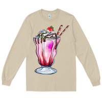 Mushroom milkshake Long Sleeve Tee - AdoDesignShop