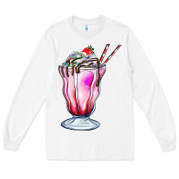 White milkshake Long Sleeve Tee - AdoDesignShop
