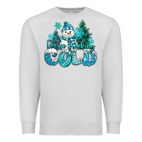 Dove Grey im so freaking cold snowman Premium Sweatshirt - MaliasSmallBusiness