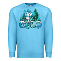 Ocean Blue im so freaking cold snowman Premium Sweatshirt - MaliasSmallBusiness