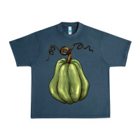 Midnight Navy gourd green pumpkin Urban Heavy Tee - BarkalooDesign