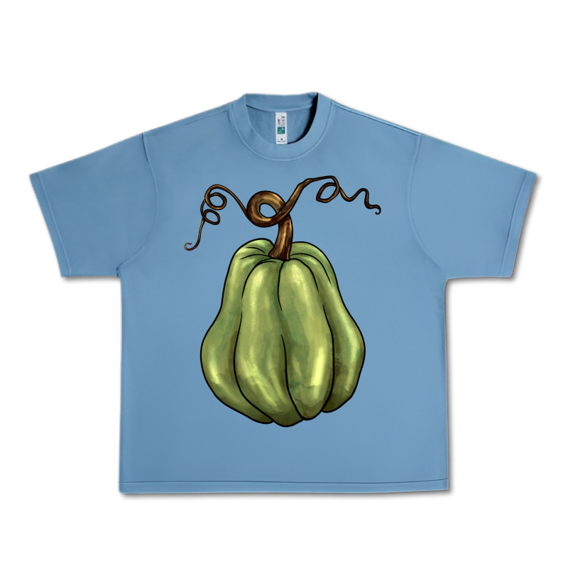Gourd Green Pumpkin Urban Heavy Tee by BarkalooDesign | Teevron