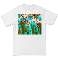 White cactus turquoise leopard cowhide tumbler rana Premium Tee - RanaPortraitStore
